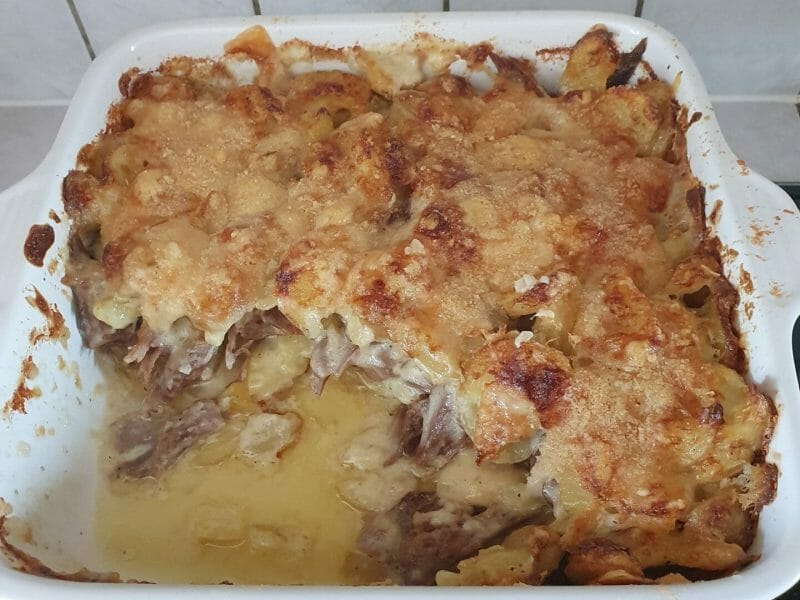 Cliquez pour zoomer ! Gratin dauphinois au confit de canard Thermomix par Dedel_1