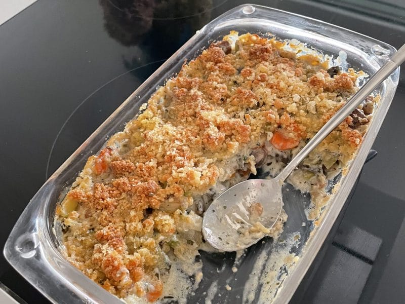 Cliquez pour zoomer ! Gratin de courgette à la ricotta et crumble Thermomix par Inthemix28