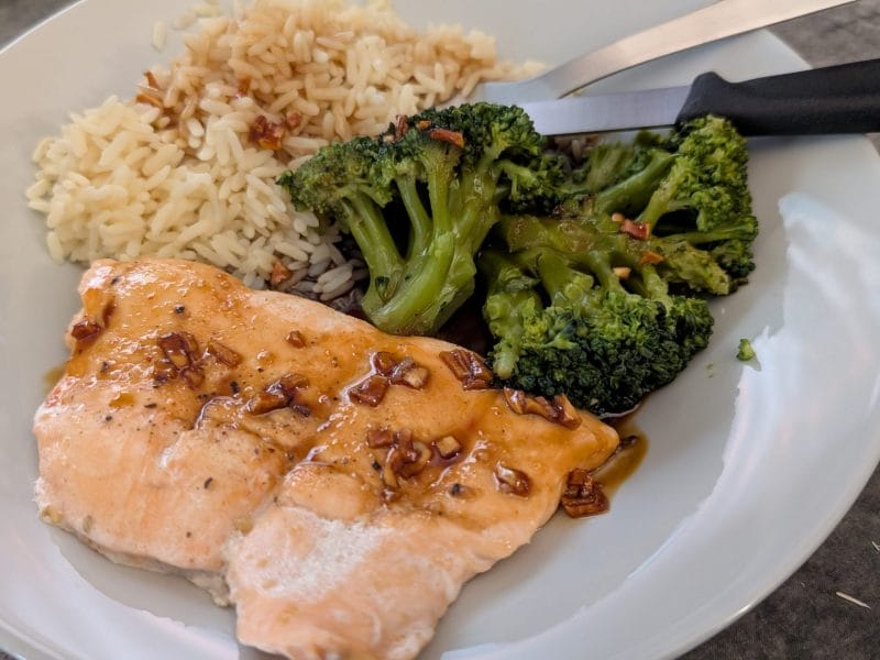 Cliquez pour zoomer ! Saumon laqué aux saveurs asiatiques Thermomix par elhyn