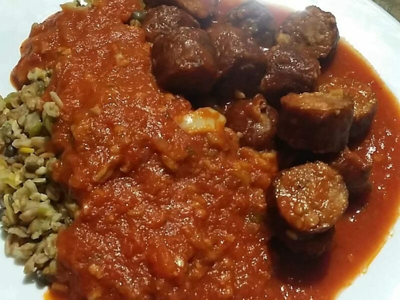 Cliquez pour zoomer ! Rougail saucisse Thermomix par Fofy973