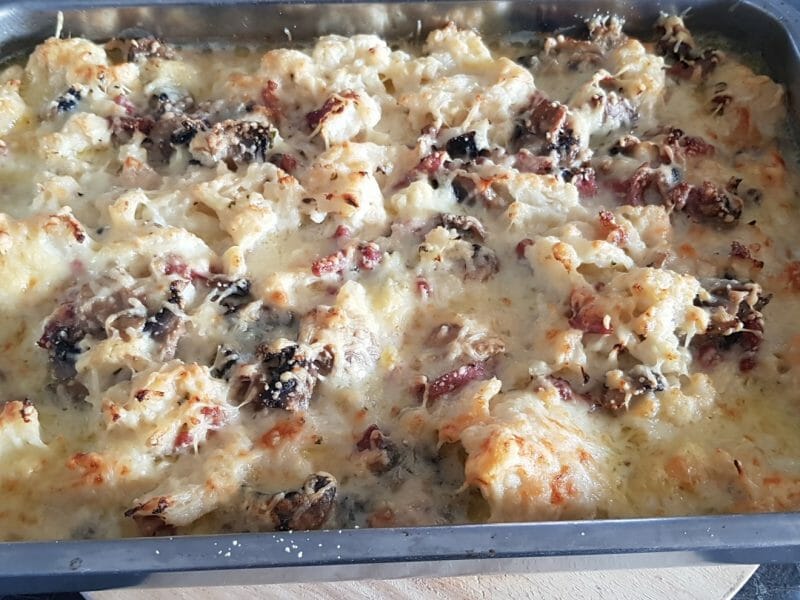 Cliquez pour zoomer ! Gratin de pennes aux champignons Thermomix par ANNA