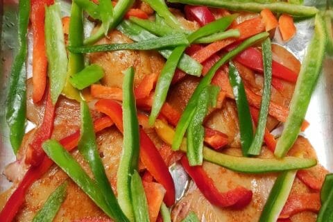 Cliquez pour zoomer ! Poulet à la crème de poivrons Thermomix par ANNA