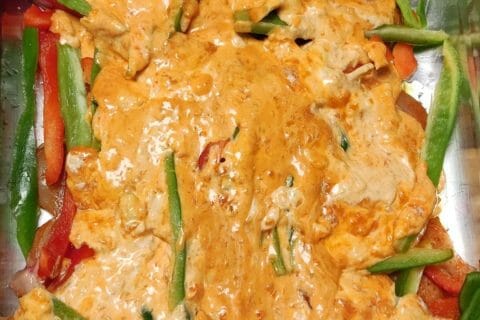 Cliquez pour zoomer ! Poulet à la crème de poivrons Thermomix par ANNA