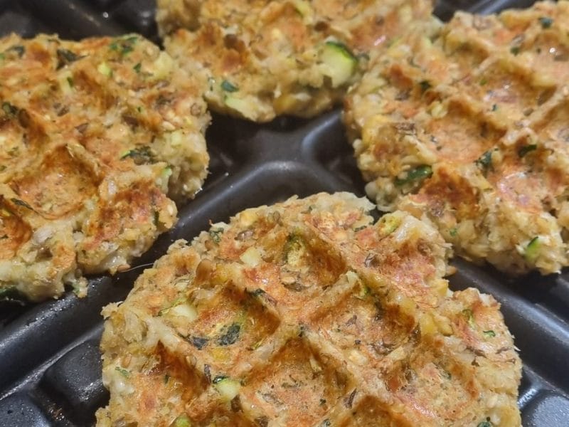 Cliquez pour zoomer ! Steaks lentilles, pois chiches, courgettes Thermomix par chris1974