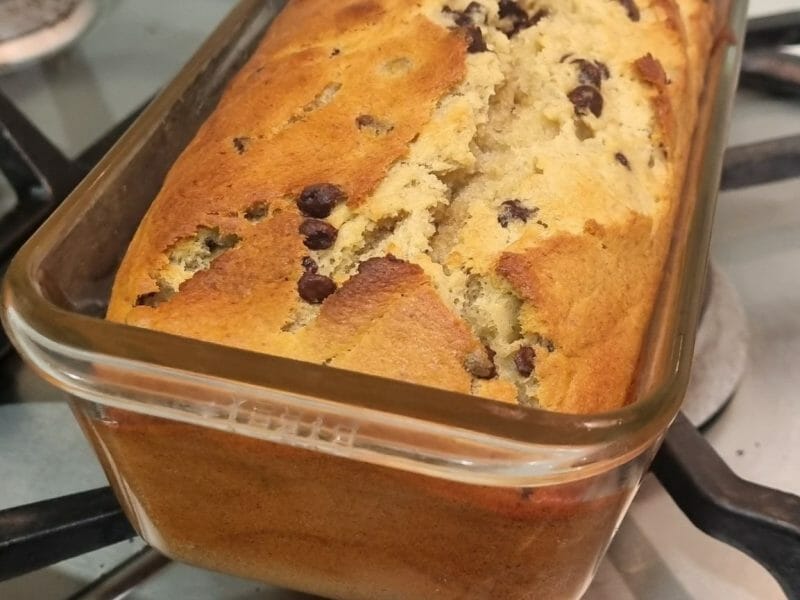 Cliquez pour zoomer ! Cake banane et pépites de chocolat Thermomix par chris1974