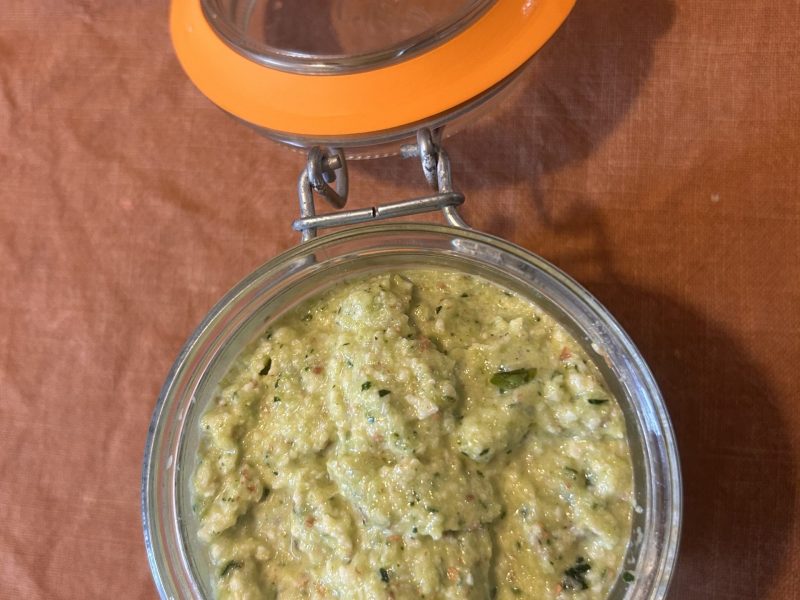 Cliquez pour zoomer ! Pesto courgettes et basilic Thermomix par originebike