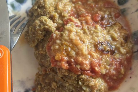 Cliquez pour zoomer ! Cabillaud en croûte d’olives vertes Thermomix par originebike