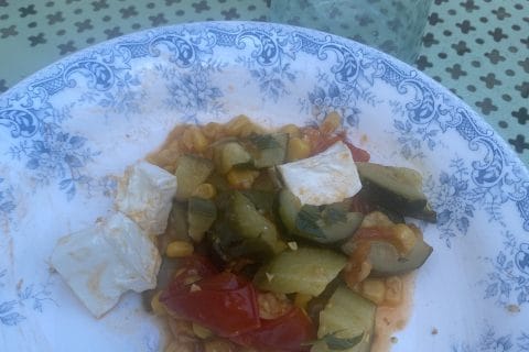 Cliquez pour zoomer ! Poêlée de courgettes à la mexicaine Thermomix par originebike
