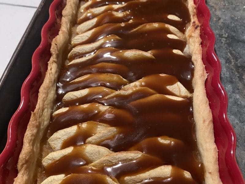 Cliquez pour zoomer ! Tarte pom’pote et caramel beurre salé Thermomix par originebike