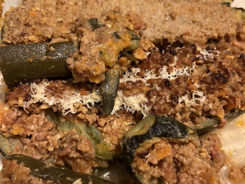 Cliquez pour zoomer ! Courgettes farcies à la viande hachée Thermomix par originebike