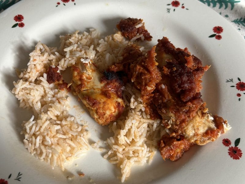 Cliquez pour zoomer ! Curry crémeux de poulet tomates et amandes Thermomix par originebike