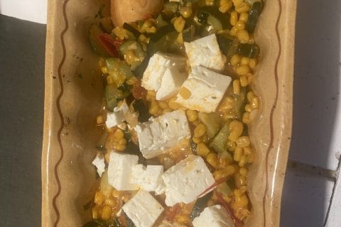 Cliquez pour zoomer ! Poêlée de courgettes à la mexicaine Thermomix par originebike