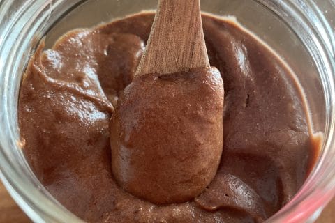 Cliquez pour zoomer ! Pâte à tartiner choco-noisettes et dattes Thermomix par originebike
