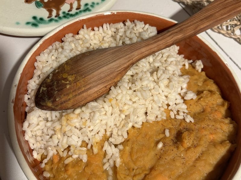 Cliquez pour zoomer ! Dhal de patate douce et de lentilles corail Thermomix par originebike