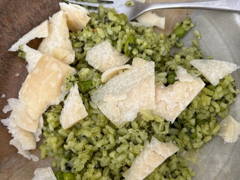 Cliquez pour zoomer ! Risotto aux épinards et petits pois Thermomix par originebike