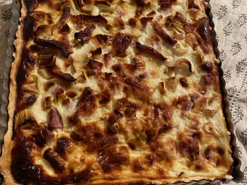 Cliquez pour zoomer ! Tarte aux poireaux et jambon Thermomix par originebike