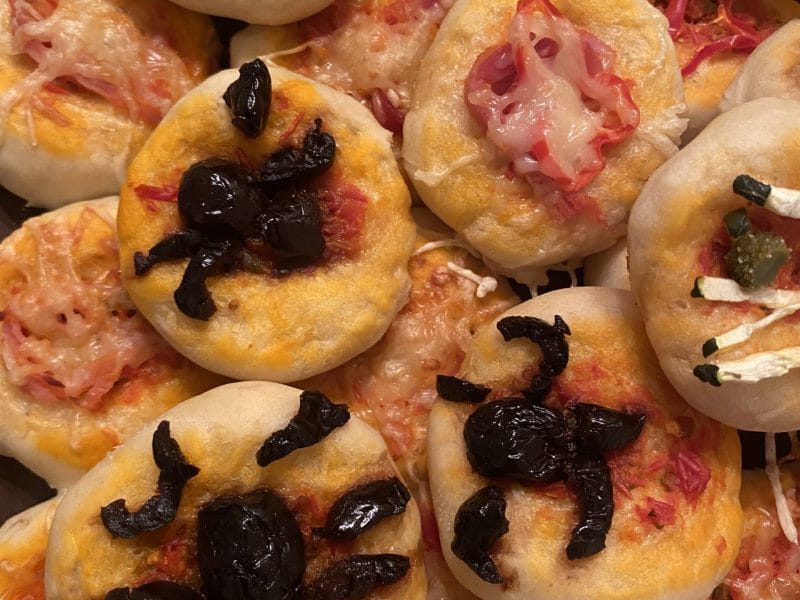 Cliquez pour zoomer ! Mini pizzas Halloween Thermomix par originebike