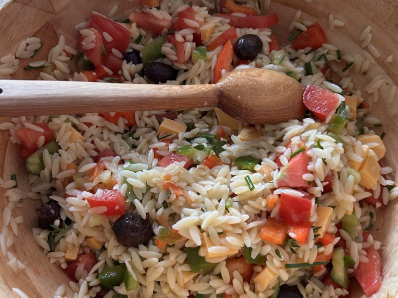 Cliquez pour zoomer ! Salade d’orzo à la méditerranéenne Thermomix par originebike