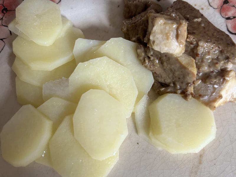 Cliquez pour zoomer ! Filets de poulet, sauce moutarde et pommes de terre Thermomix par originebike