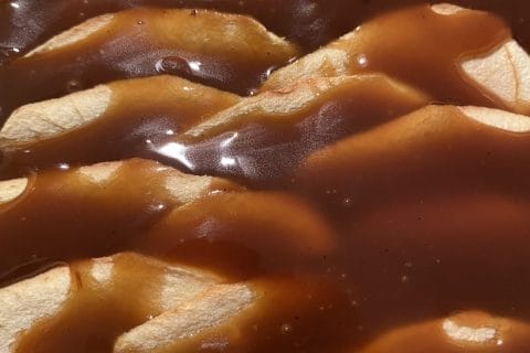 Cliquez pour zoomer ! Tarte pom’pote et caramel beurre salé Thermomix par originebike