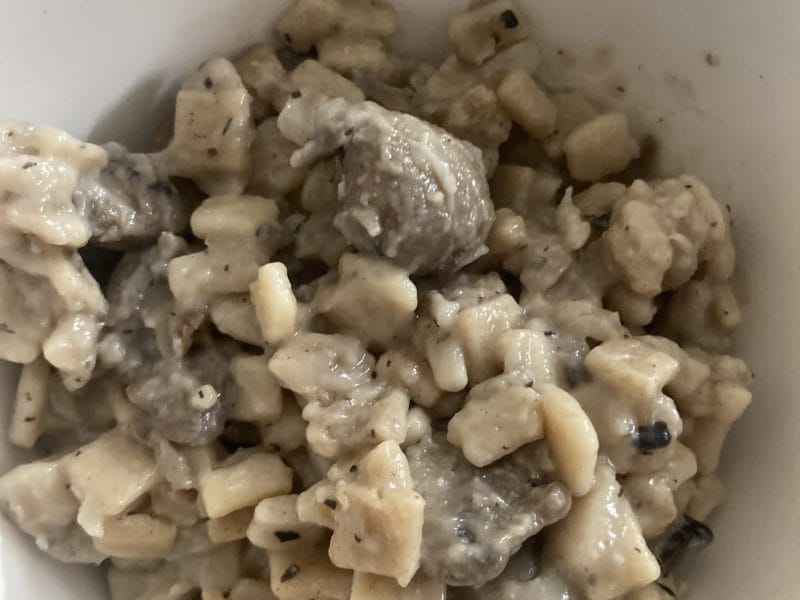 Cliquez pour zoomer ! Risotto de crozets et champignons Thermomix par originebike