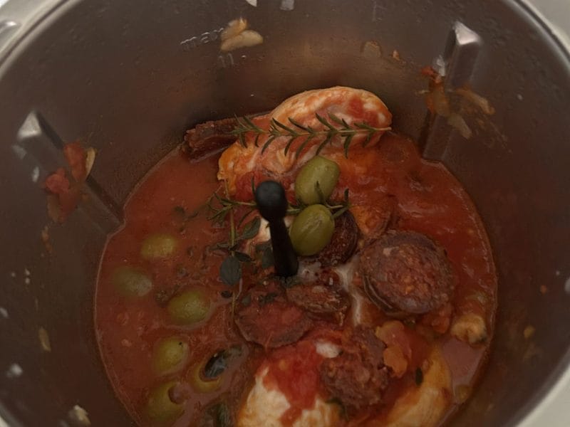 Cliquez pour zoomer ! Sauté de poulet au chorizo Thermomix par originebike