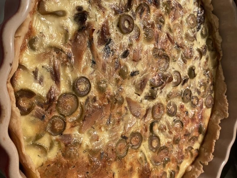 Cliquez pour zoomer ! Quiche au thon et aux olives vertes Thermomix par originebike