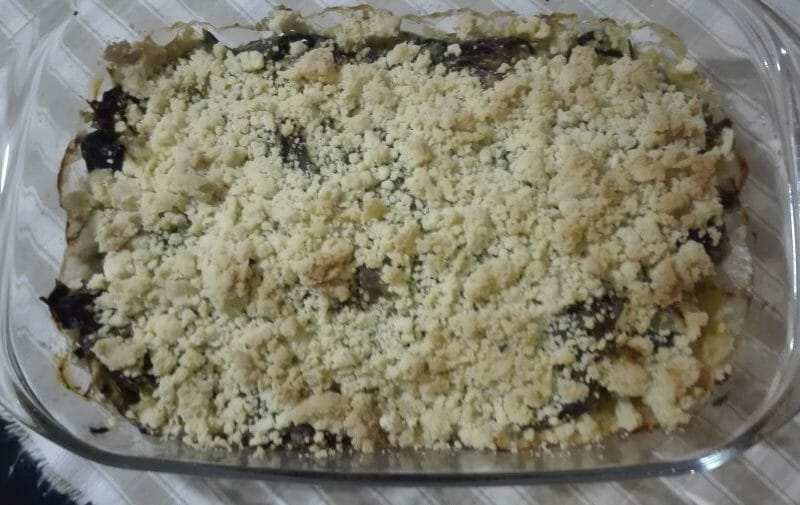 Cliquez pour zoomer ! Crumble de saumon et poireaux Thermomix par originebike