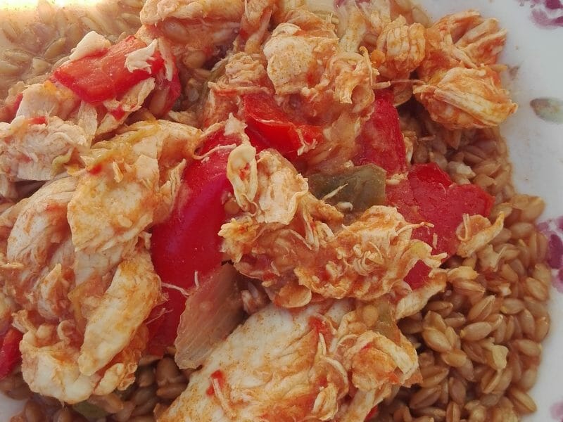 Cliquez pour zoomer ! Poulet au chilindrón Thermomix par originebike