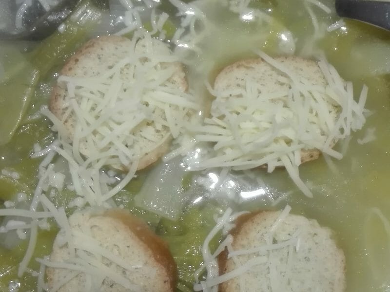 Cliquez pour zoomer ! Soupe de poireaux gratinée Thermomix par originebike