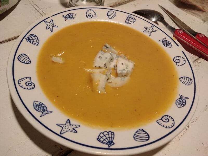 Cliquez pour zoomer ! Velouté de butternut et panais à la fourme d’Ambert Thermomix par originebike