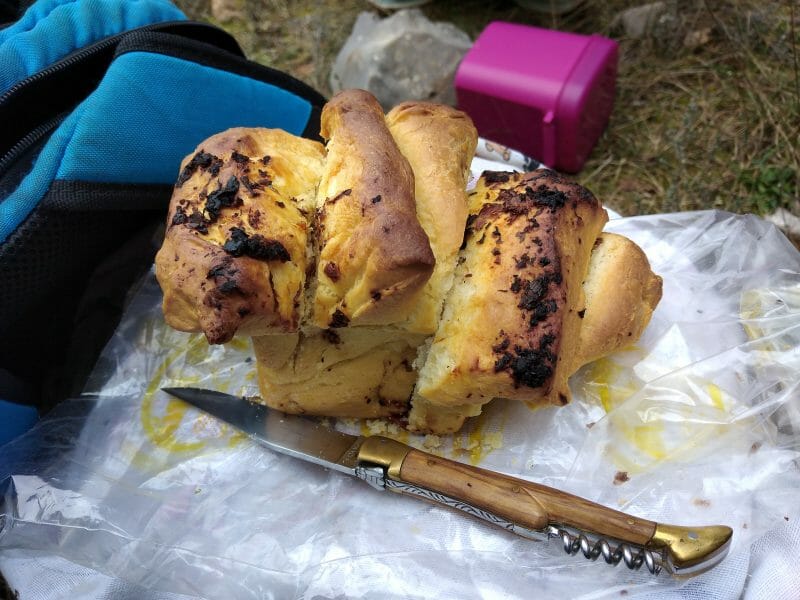 Cliquez pour zoomer ! Pain à l’ail, persil et mozzarella Thermomix par originebike