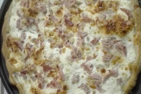 Cliquez pour zoomer ! Flammekueche traditionnelle au Thermomix