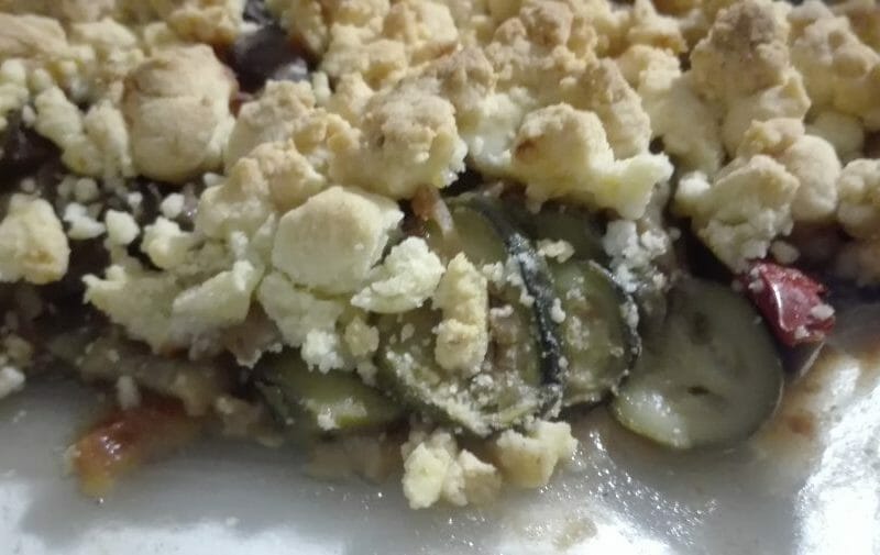 Cliquez pour zoomer ! Crumble aux légumes provençaux Thermomix par originebike