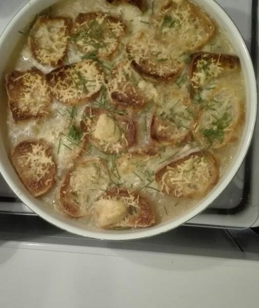 Cliquez pour zoomer ! Gratinée à l’oignon Thermomix par originebike