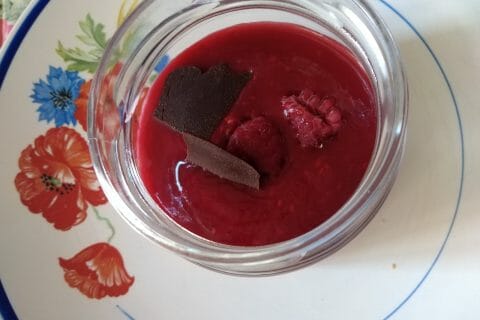 Cliquez pour zoomer ! Mousse à la framboise et son coulis Thermomix par originebike