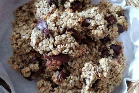 Cliquez pour zoomer ! Biscuits avoine, banane et chocolat Thermomix par originebike