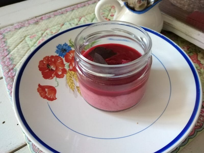 Cliquez pour zoomer ! Mousse à la framboise et son coulis Thermomix par originebike