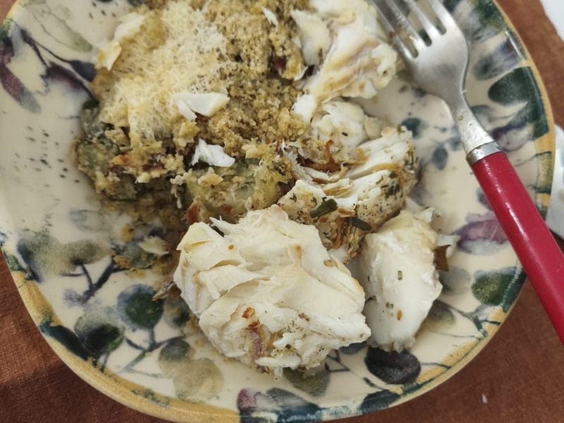 Cliquez pour zoomer ! Crumble courgettes, basilic et parmesan Thermomix par originebike