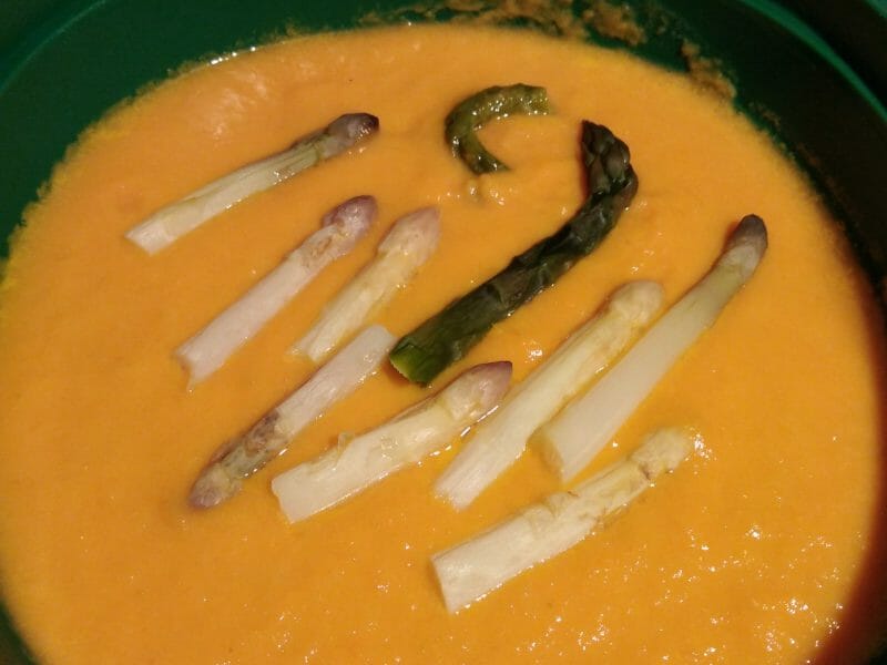Cliquez pour zoomer ! Velouté d’asperges et carottes Thermomix par originebike