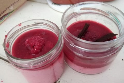 Cliquez pour zoomer ! Mousse à la framboise et son coulis Thermomix par originebike