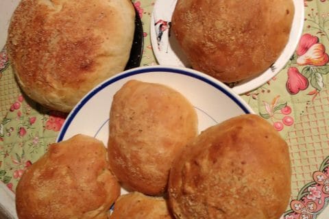 Cliquez pour zoomer ! Pains burger au parmesan et romarin Thermomix par originebike