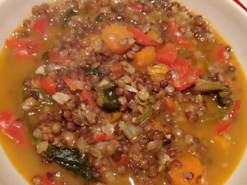 Cliquez pour zoomer ! Soupe de lentilles au chorizo Thermomix par originebike