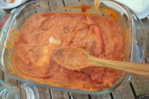 Cliquez pour zoomer ! Poulet à la crème de poivrons Thermomix par originebike