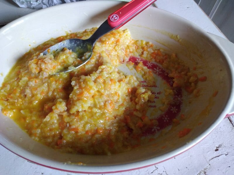 Cliquez pour zoomer ! Risotto aux carottes et parmesan Thermomix par originebike