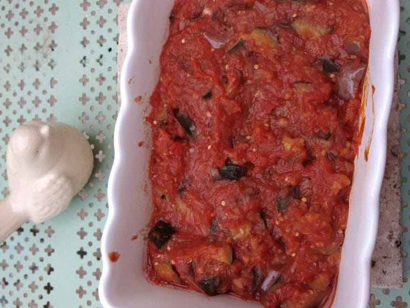 Cliquez pour zoomer ! Mijoté d’aubergines à la tomate Thermomix par originebike