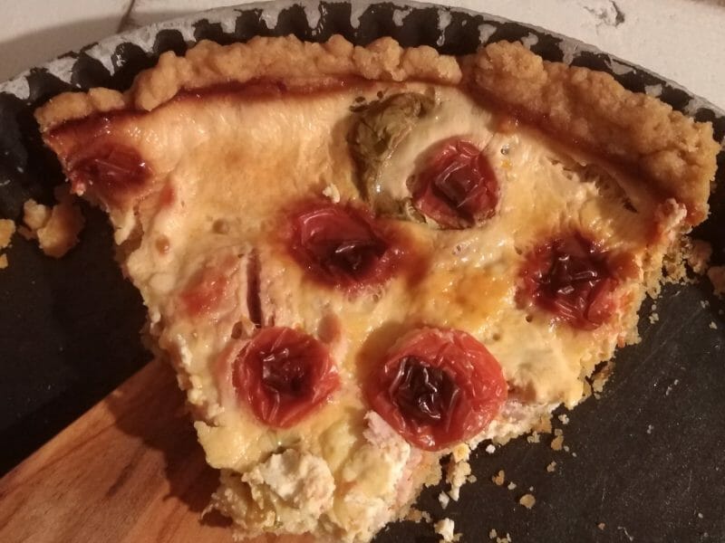 Cliquez pour zoomer ! Quiche poulet et tomates cerises Thermomix par originebike