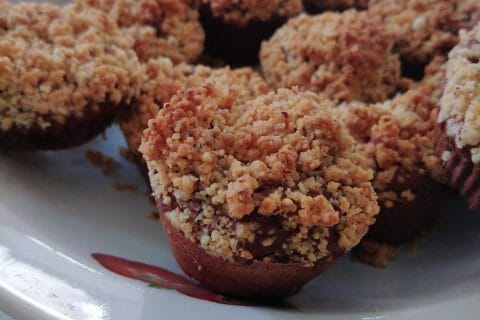 Cliquez pour zoomer ! Crumb cake poires et chocolat Thermomix par originebike