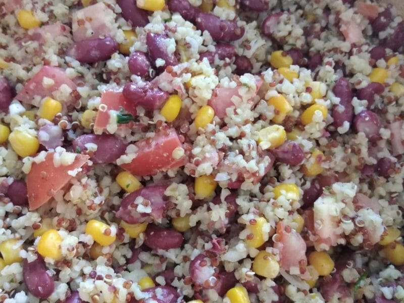 Cliquez pour zoomer ! Salade de quinoa mexicaine Thermomix par originebike