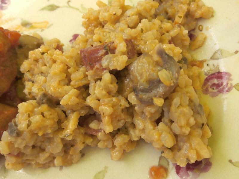 Cliquez pour zoomer ! Risotto au chorizo Thermomix par originebike